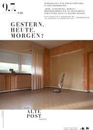 Ausstellungsplakat "Gestern.Heute.Morgen?" (PixxelCult) im Forum ALTE POST