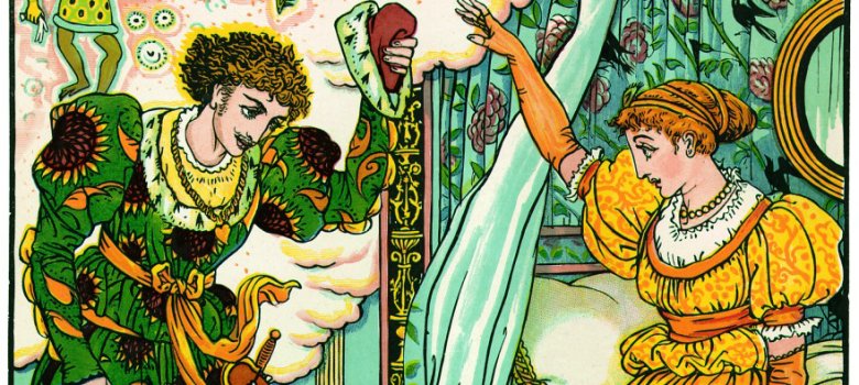 Illustration "Der Froschkönig" von Walter Crane Illustration "Der Froschkönig" von Walter Crane