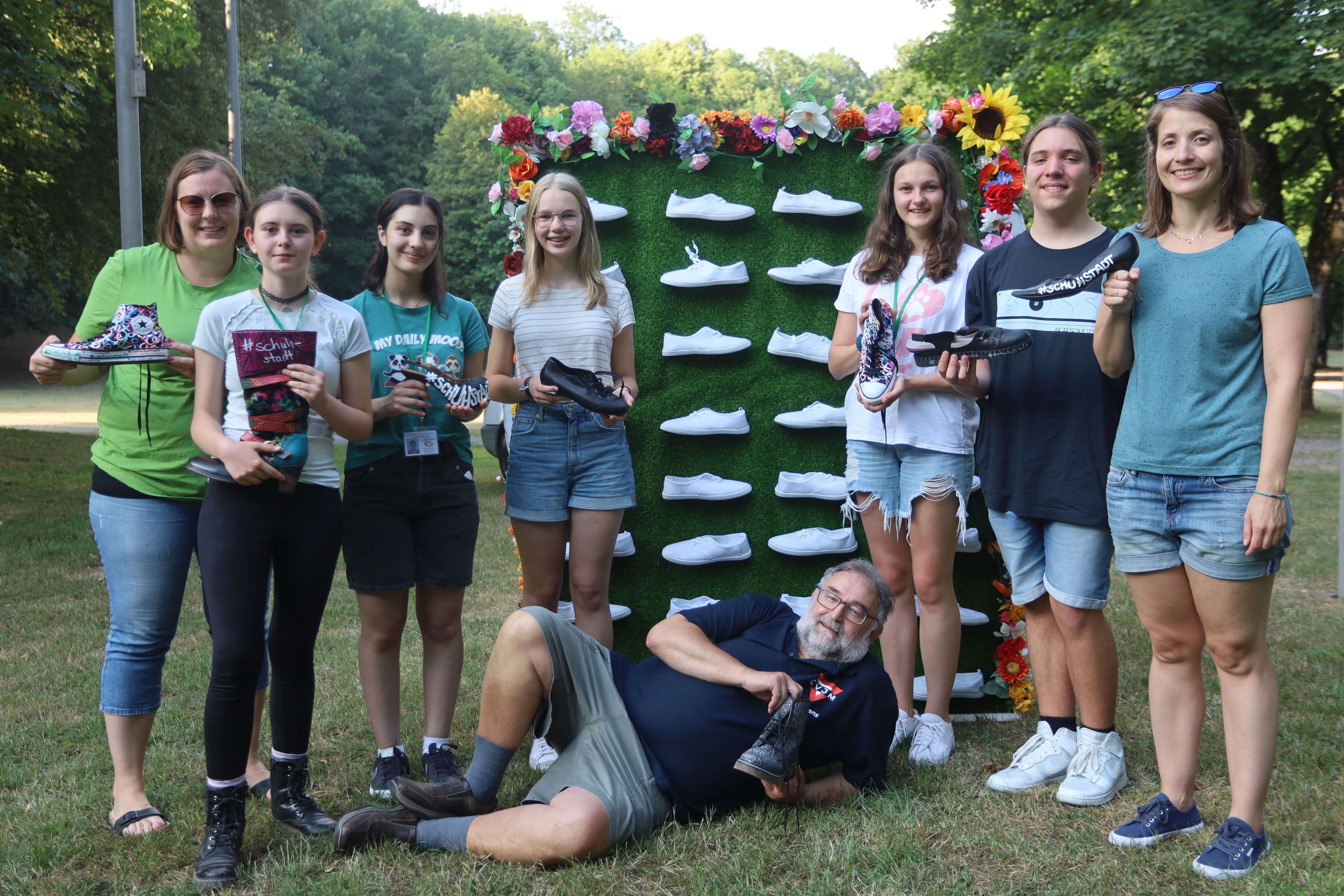 Das Schlagzeilen-Team beim MoGugge Open-Air-Kino Das Schlagzeilen-Team beim MoGugge Open-Air-Kino