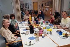 Die Gäste beim Mutter-Kind-Kreis im Horeb-Treff