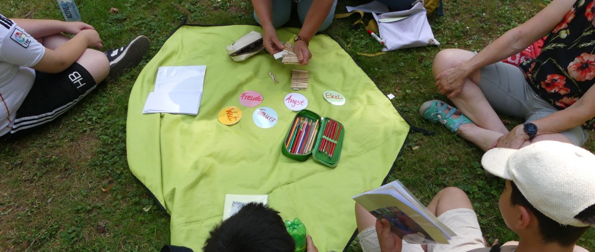 Aktion bei "Der kleine Glücksschlüssel" im Neufferpark Aktion bei "Der kleine Glücksschlüssel" im Neufferpark