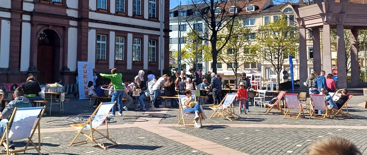 Blick auf den Exerzierplatz bei "Spiel und Spaß auf dem Exe" Blick auf den Exerzierplatz bei "Spiel und Spaß auf dem Exe"