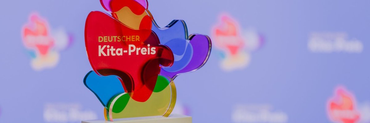 Trophäe des Deutschen Kita-Preises Trophäe des Deutschen Kita-Preises