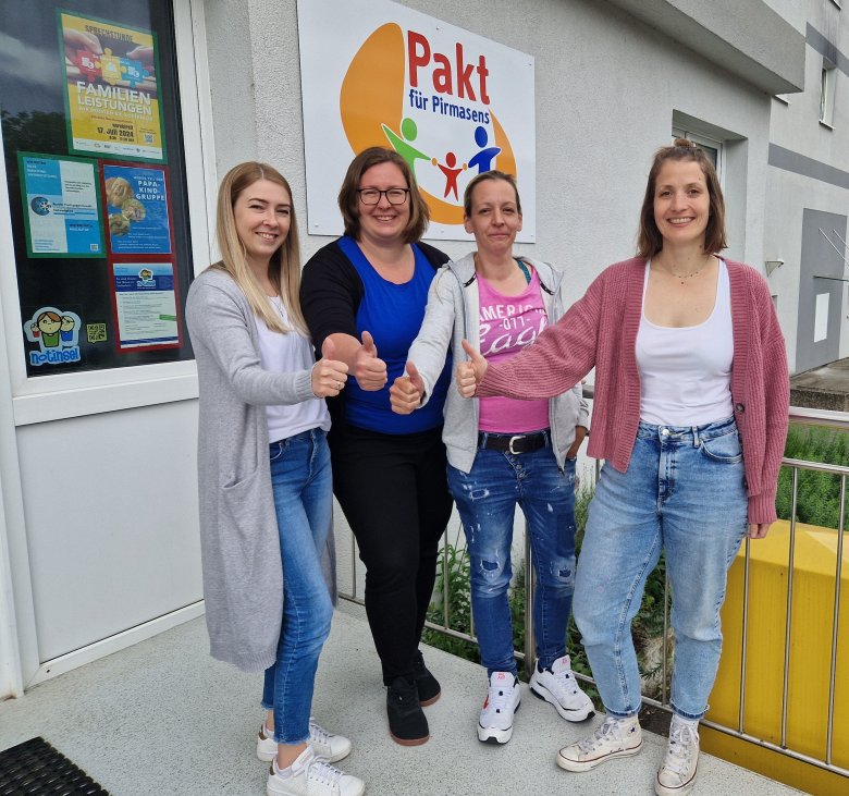 Das Team vom Koordinierungsbüro: Sarah Gabriel, Martina Fuhrmann, Liane Seus und Anna Wölfling (von links)