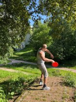 Discgolf Discgolfwurf Nachsorgegruppe