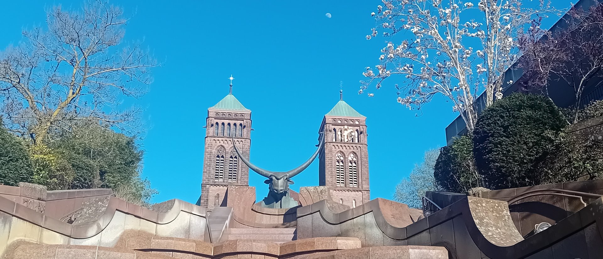 Stierbrunnen Stadt Pirmasens Stierbrunnen in der Innenstadt von Pirmasens