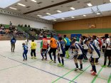 Internationales Fußballturnier Farbenspiel Fussballmannschaften in der Kirchberghalle
