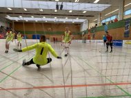 Farbenspiel - Fußballer im Tor