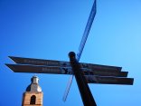 Wegweiser Exe Wegweiser am Exerzierplatz in Pirmasens