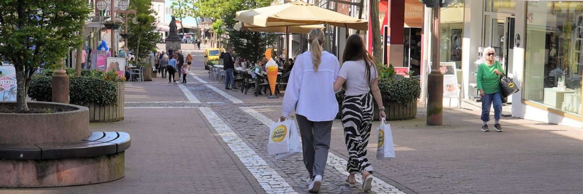Innenstadt Shoppen Innenstadt Blick in die Fußgängerzone