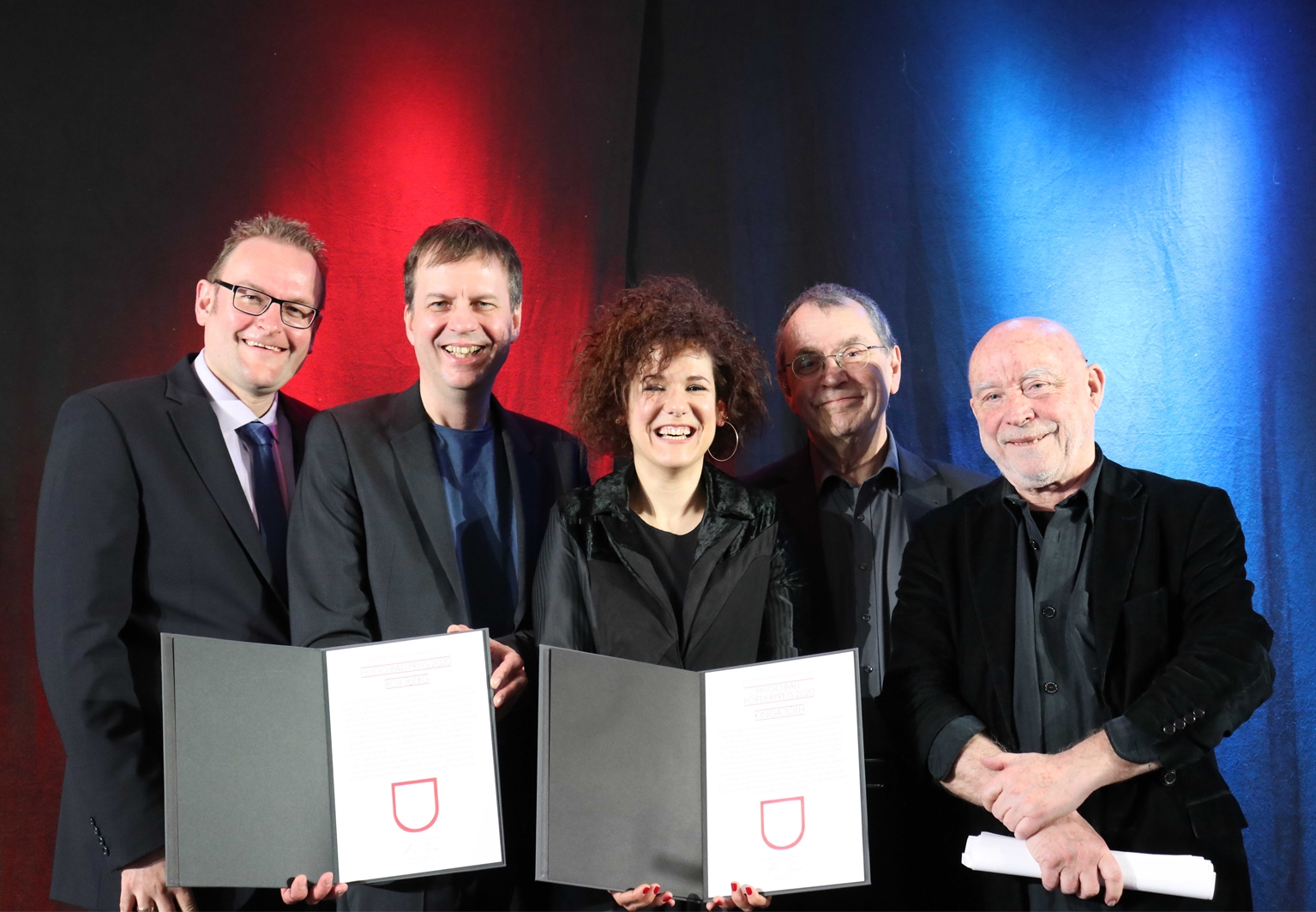 Oberbürgermeister Markus Zwick, Bov Bjerg, Kinga Tóth, Prof. Dr. Thomas Macho, Prof. Alfred Behrens Oberbürgermeister Markus Zwick, Bov Bjerg, Kinga Tóth, Prof. Dr. Thomas Macho, Prof. Alfred Behrens