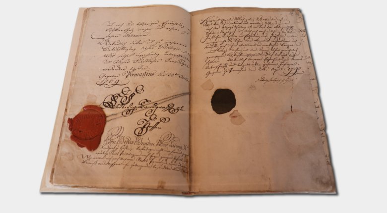 Stadtgründung von Pirmasens Zu sehen ist die Stadtgründung von Pirmasens, mit der Unterschrift von Ludwig IX.