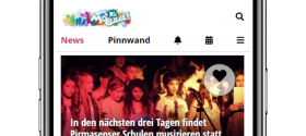 Ansicht der MoGugge App auf dem Mobiltelefon