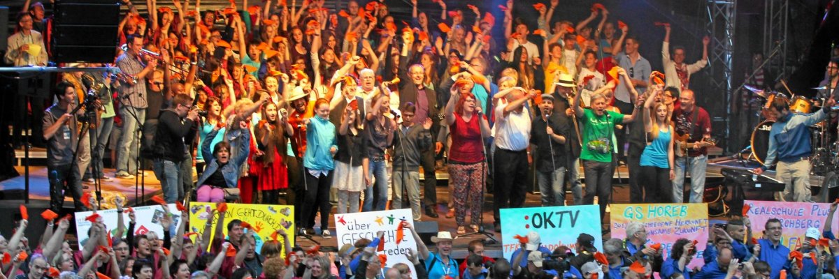 Aufnahme Song für Pirmasens Aufnahme Song für Pirmasens mit großem Publikum