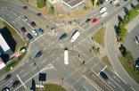Verkehr Zweibrückerstraße Kreuzung von oben 