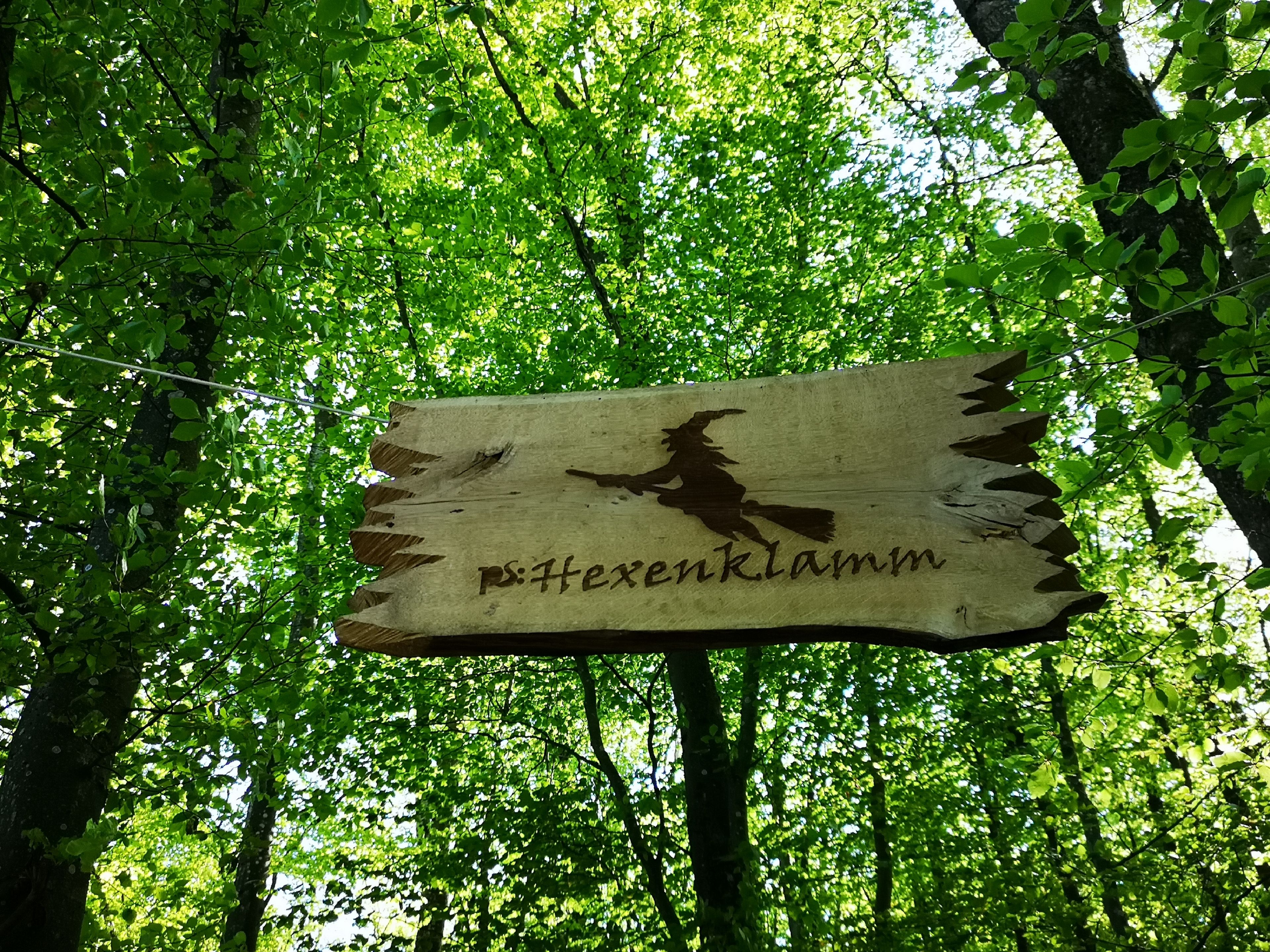Hexenklamm - Schild Hexenklamm - Schild mit Logo