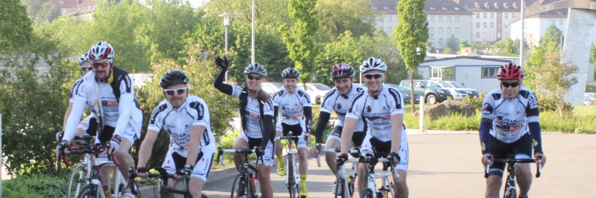 Rennradfahrer Gruppe von Rennradfahrern