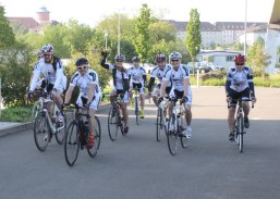 Rennradfahrer Gruppe von Rennradfahrern