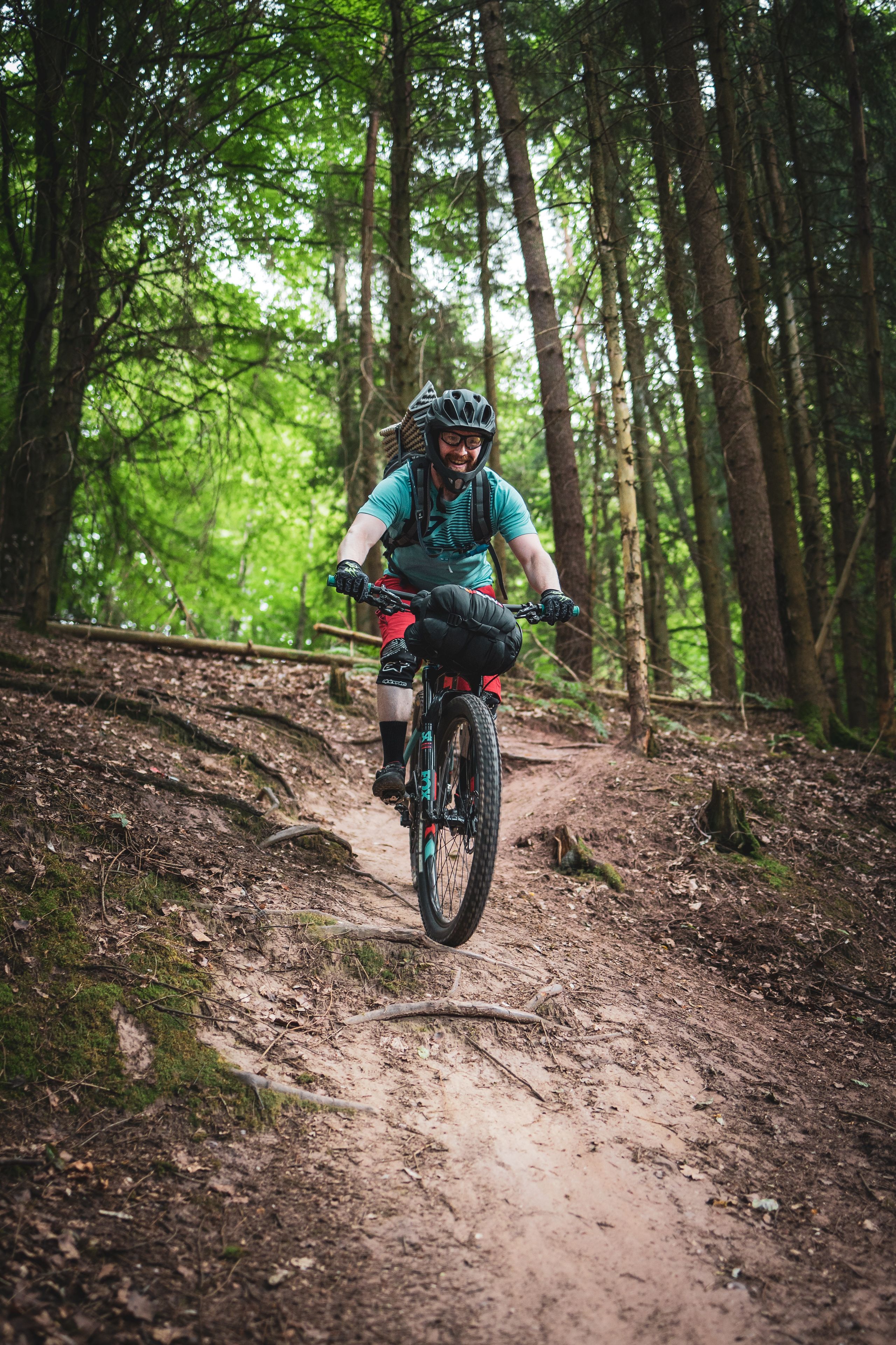 Mountainbike Fahrer Mountainbike Fahrer bei Tour de Pfalz