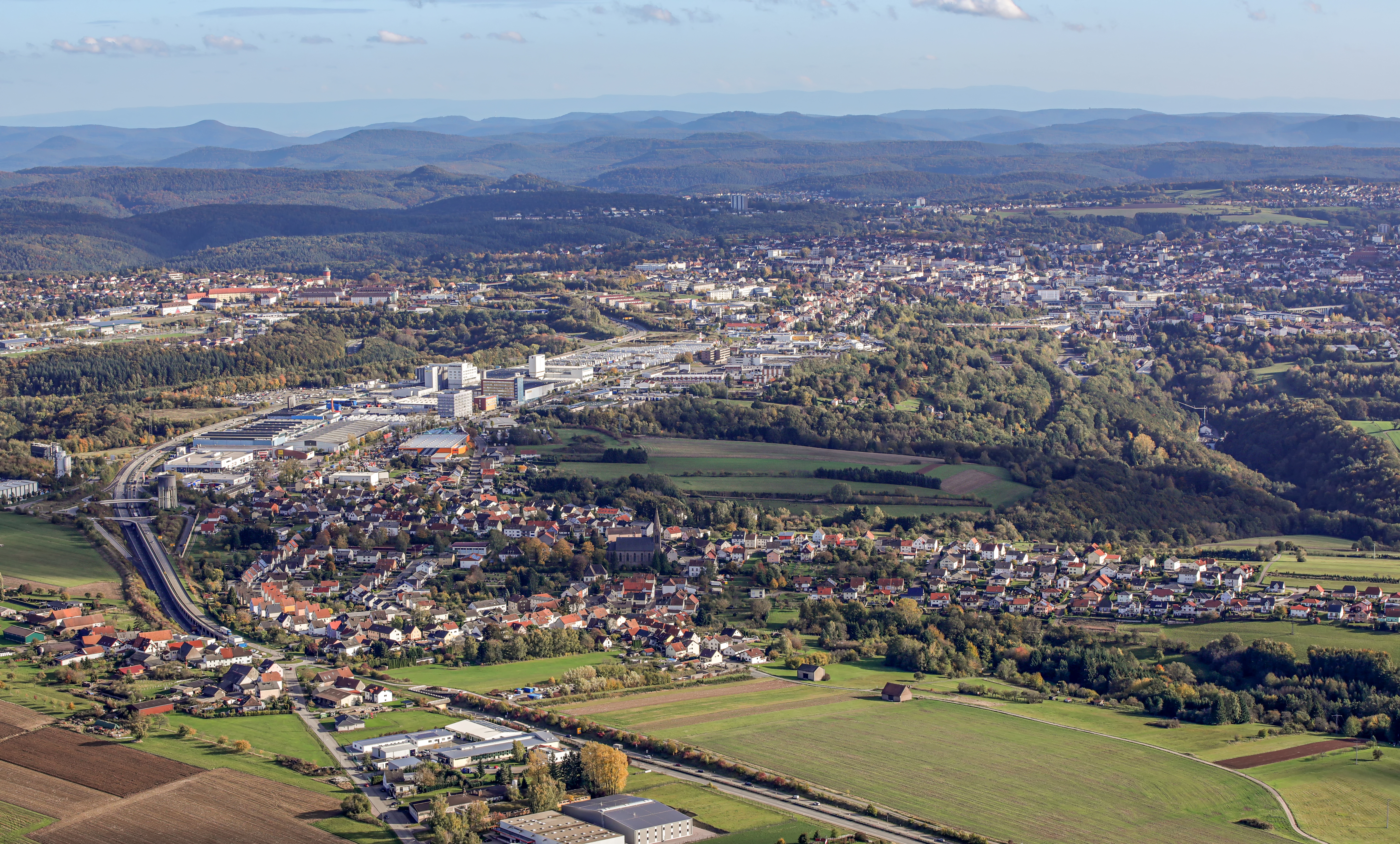 Gewerbegebiet Zweibrücker Straße Blickrichtung Innenstadt Gewerbegebiet Zweibrücker Straße Blickrichtung Innenstadt