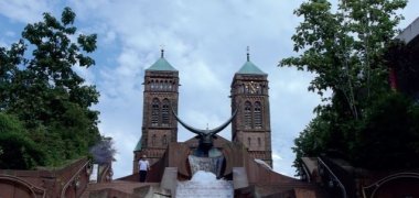 Ausstellungsplakat zur Fotoausstellung der Stadtfotografen Ausstellungsplakat mit Stierbrunnen abgebildet, zur Fotoausstellung der Stadtfotografen