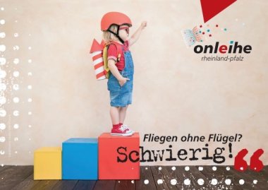 Postkarte Onleihe Rheinland-Pfalz Ein kleines Kind mit Helm möchte gerne fliegen