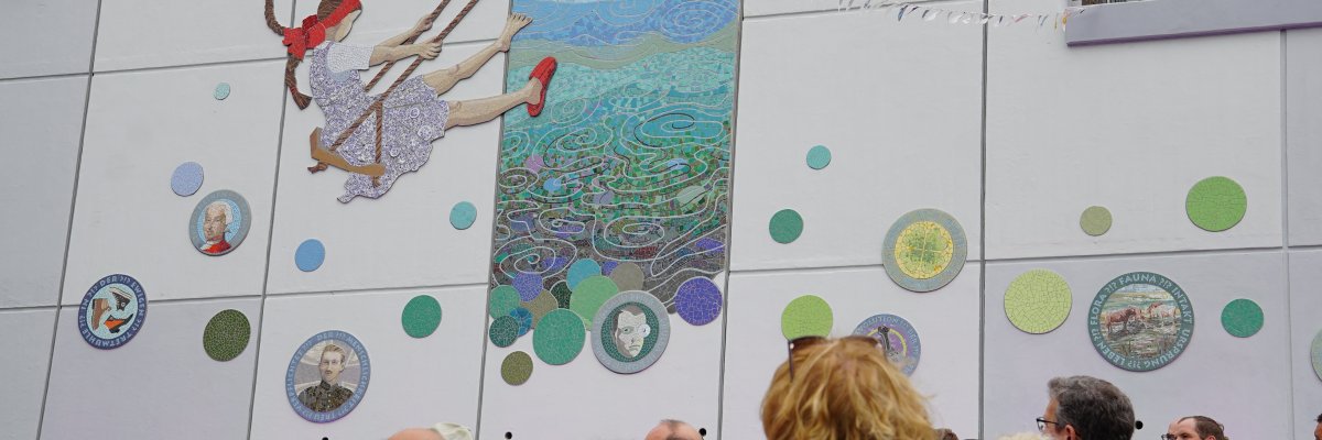 Mosaikkunstwerk Zeitsprung Münzplatz