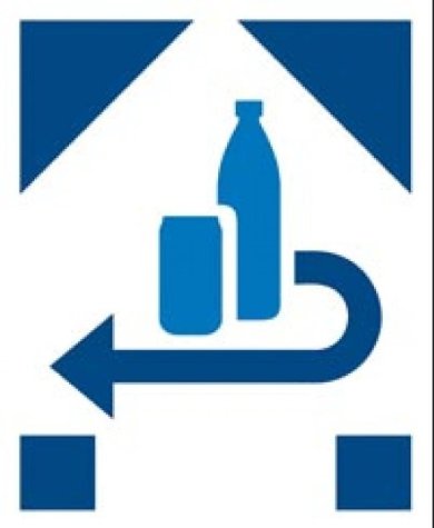 Mehrweg Zeichen für Pfandflaschen